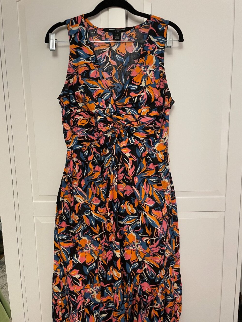 French Connection Cotton Floral Midi Dress